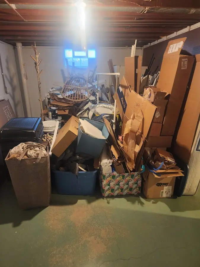 Roll-off dumpster container at job site for Yard Waste Dumpster Rental in Great Barrington